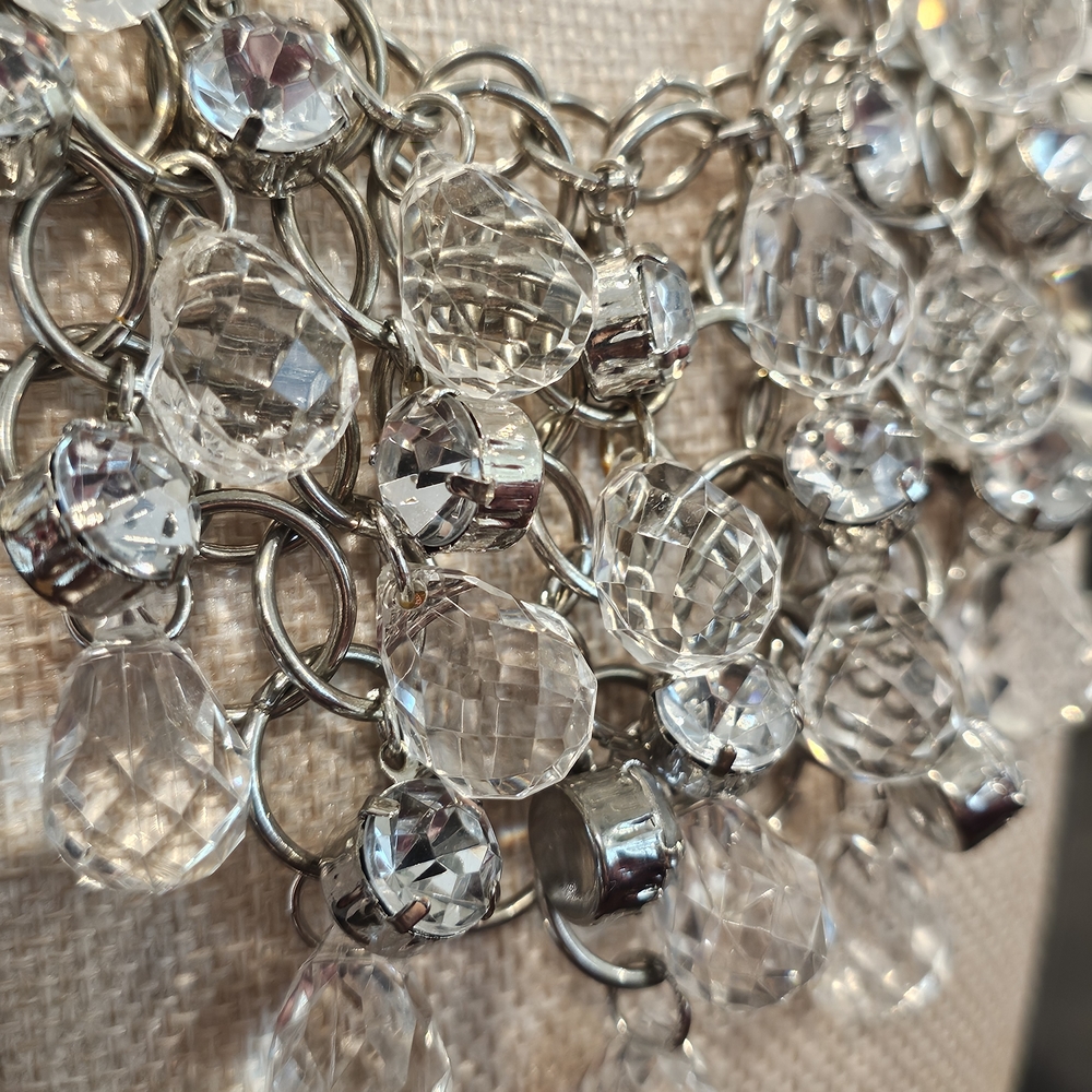 Elegant Silver Statement Necklace - Picture 2 of 2